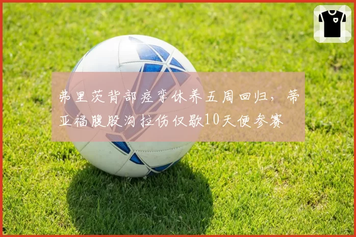 弗里茨背部痉挛休养五周回归，蒂亚福腹股沟拉伤仅歇10天便参赛